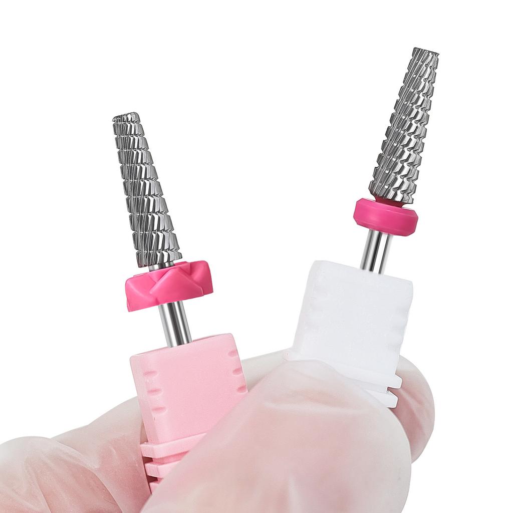Сверла для ногтей из вольфрамовой стали, инструмент для дизайна ногтей, 5 в 1, фреза, маникюрный инструмент для маникюрного салона