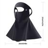 Ice Silk Sun Protection Mask Full Face Sunshade Face Mask New Anti-UV Neck Scarf  Summer
