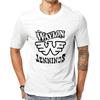 FHDGBMNB Мужская футболка с круглым вырезом Waylon Jennings с коротким рукавом Повседневные летние футболки Мышечный облегающий крой Тренировочные топы