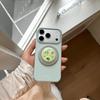 INS Креативный мятно-зеленый чехол для телефона с магнитами и камнями для iPhone 16/17 Pro Max и Apple 15/14 с подставкой
