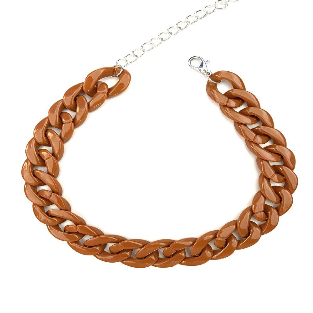 Cool Acrylic Rock Gothic Choker Chunky Chain Chain Necklace Punk Choker Pendant Hip Hop