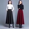 2023 Plus Size High Waist A-Line Swing Skirt: Solid Color, Knee-Length, Versatile for All Seasons and Dance