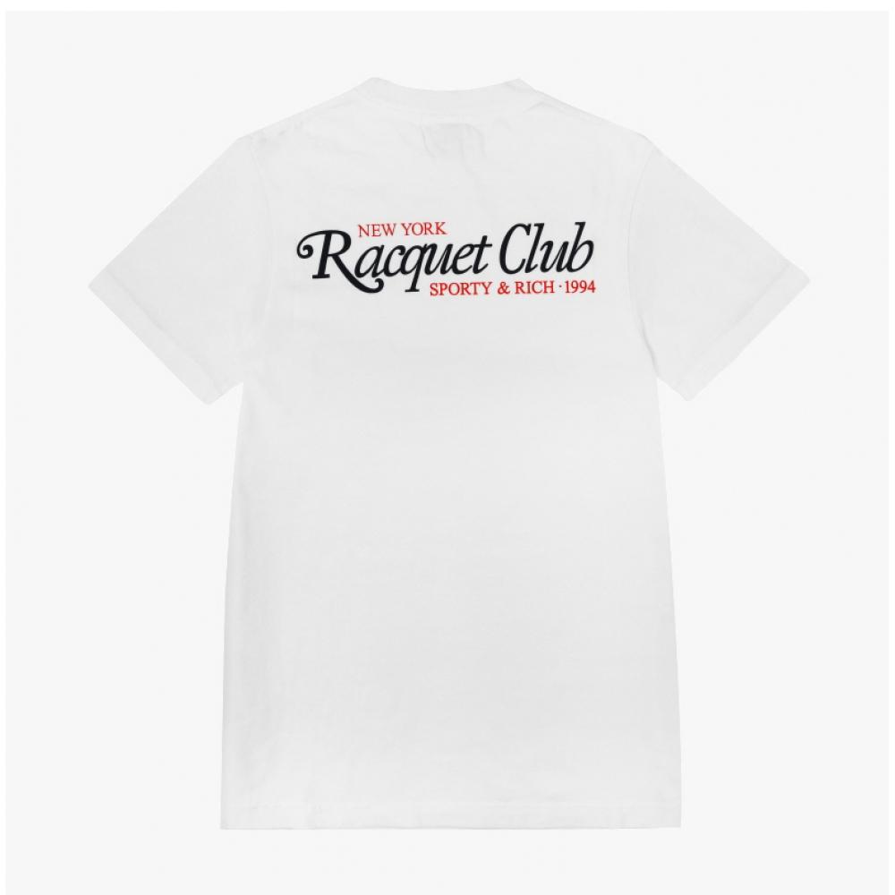 Sporty Rich To042s406rw 94 Racquet Club Racquet Club Футболка с коротким рукавом унисекс