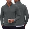 Men S Plus Size Waffle Knit Vertical Striped Henley Neck Long Sleeve Casual Pullover Sweatshirt