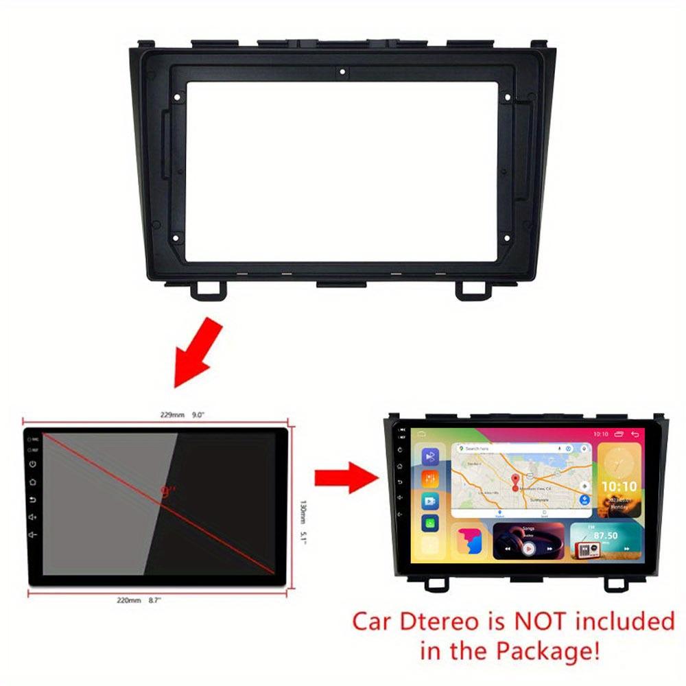 2 DIN Панель для HONDA CRV CR-V 2007-2011, Пластиковая, Без батареи, Комплект установочной рамки для приборной панели автомобиля