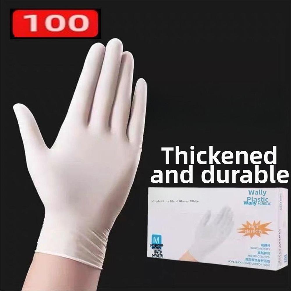 100pcs Food Safe Nitrile Gloves Powder Free Rubber Gloves for Cleaning Cooking