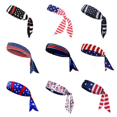 Американские флаги повязка на голову фестивальные повязки для волос костюм на День независимости повязки на голову