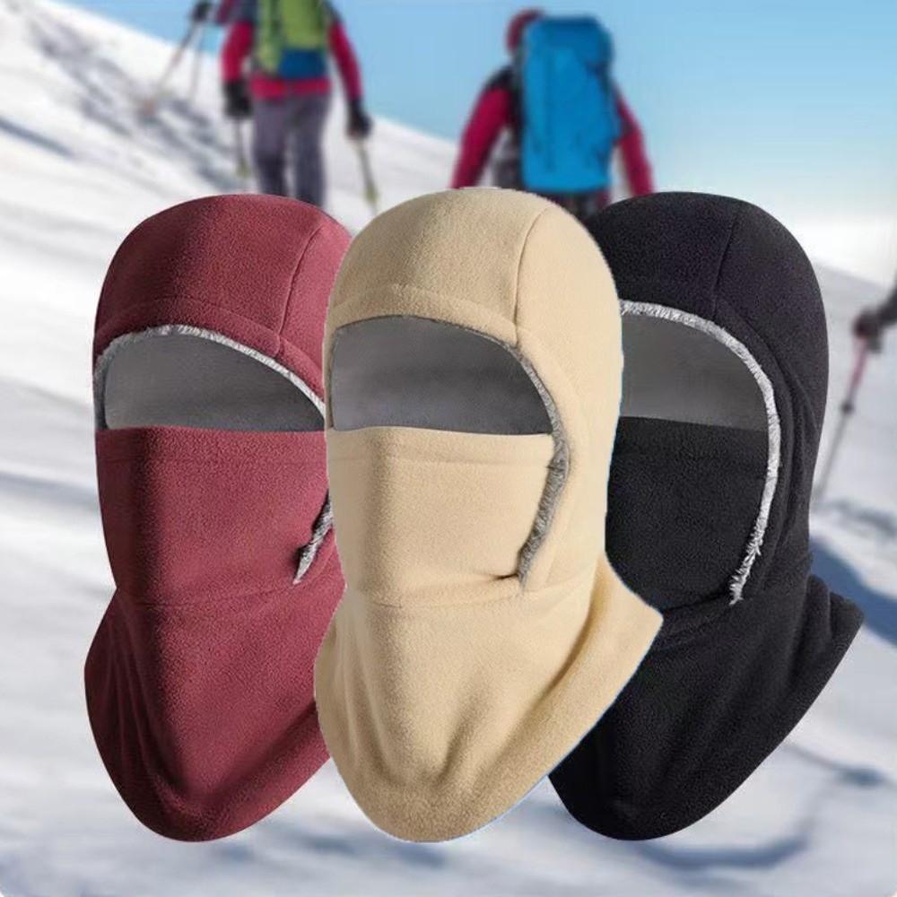 Neck Protection Warm Hat Mask Fleece Ski Windproof Cap Balaclava Cycling Cap Skiing