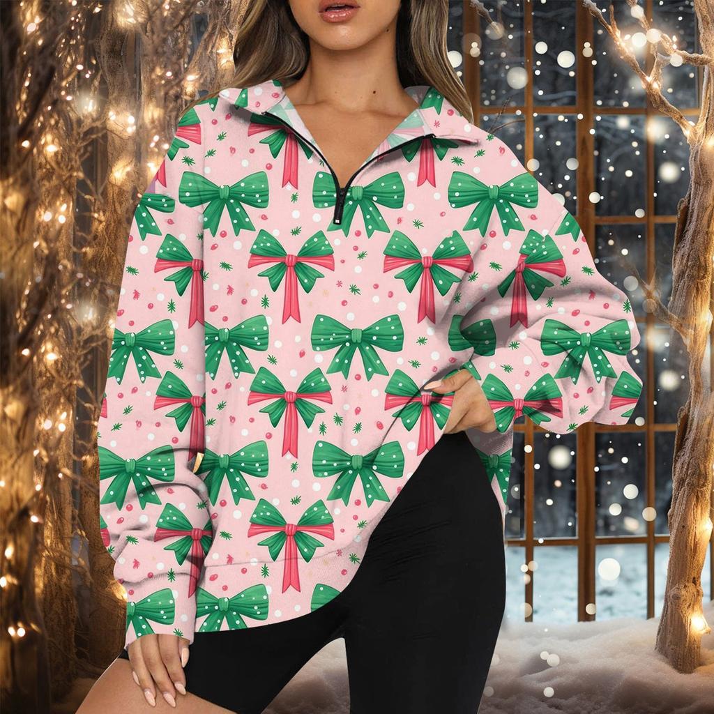 Женская мода повседневная толстовка с длинным рукавом и принтом на молнии с высоким воротом и заниженными плечами