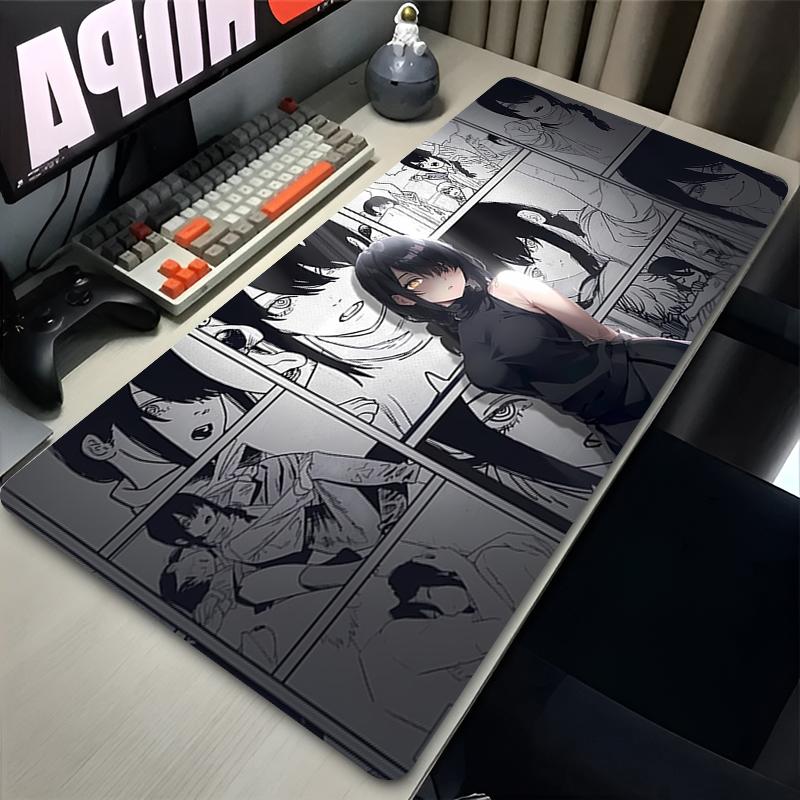 Mousepad Kawaii Gaming Accessories Computer Mouse Mat Pc Gamer Available Sizes Keyboard Pad Chainsaw Man Reze Desk Mat Mouse Pad