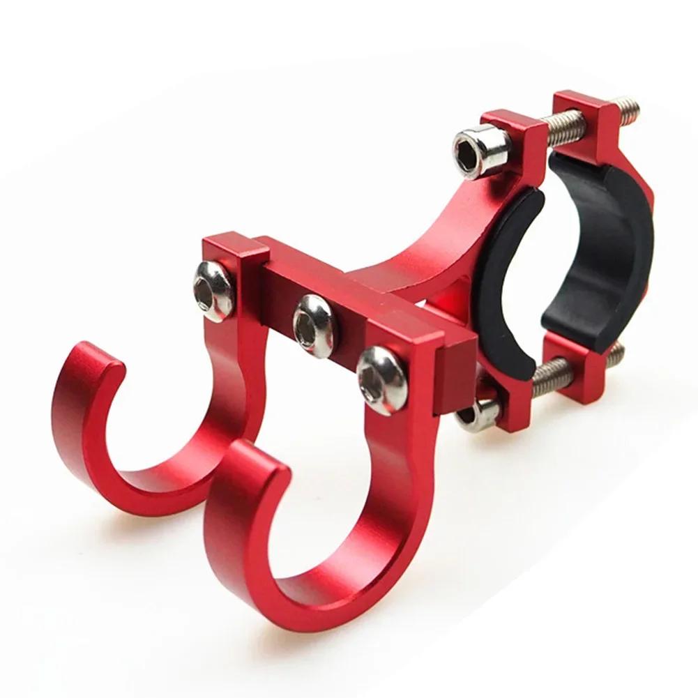 Алюминиевый сплав крюк для подвешивания на руль мотоцикла, регулируемый, 2 головки, пряжка для хранения, крючки для шлема мотоцикла, велосипед