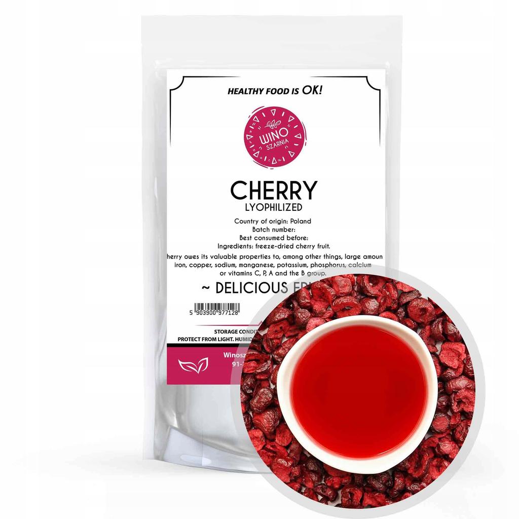 Cherry halves freeze-dried delicious fruit - 100g
