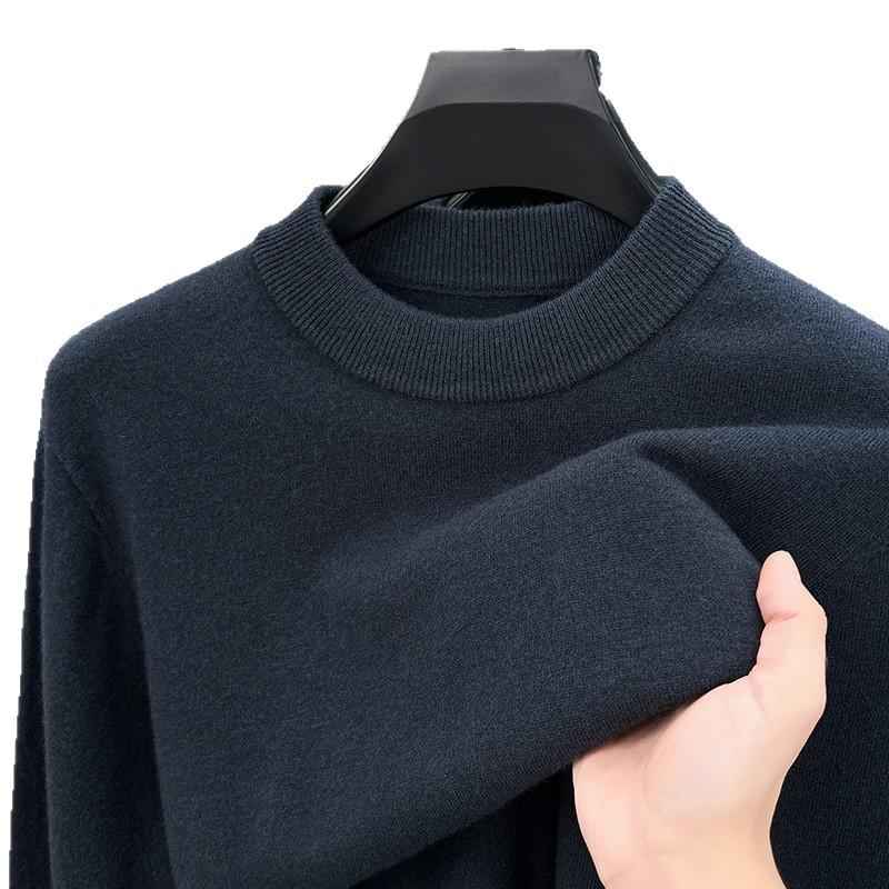Mainly Promote 360 Grams Of Imported Australian Wool 100% Wool Men'S Leisure Business Versatile Crew Neck Brand