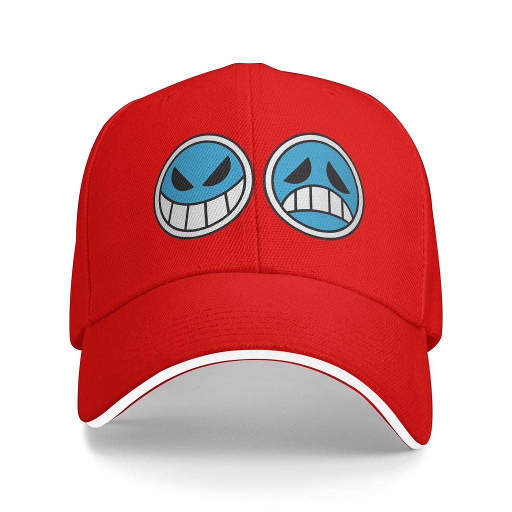 Ace Logo One Piece Flag Baseball Cap Fashion  Sandwich Hat Unisex Adjustable Sun Cap Outdoor
