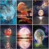 Diamond Mosaic Moon 5D Diy Landscape Diamond Painting Full Drill Square Round Mosaic Diamond Embroidery Cross Stitch Home Decor