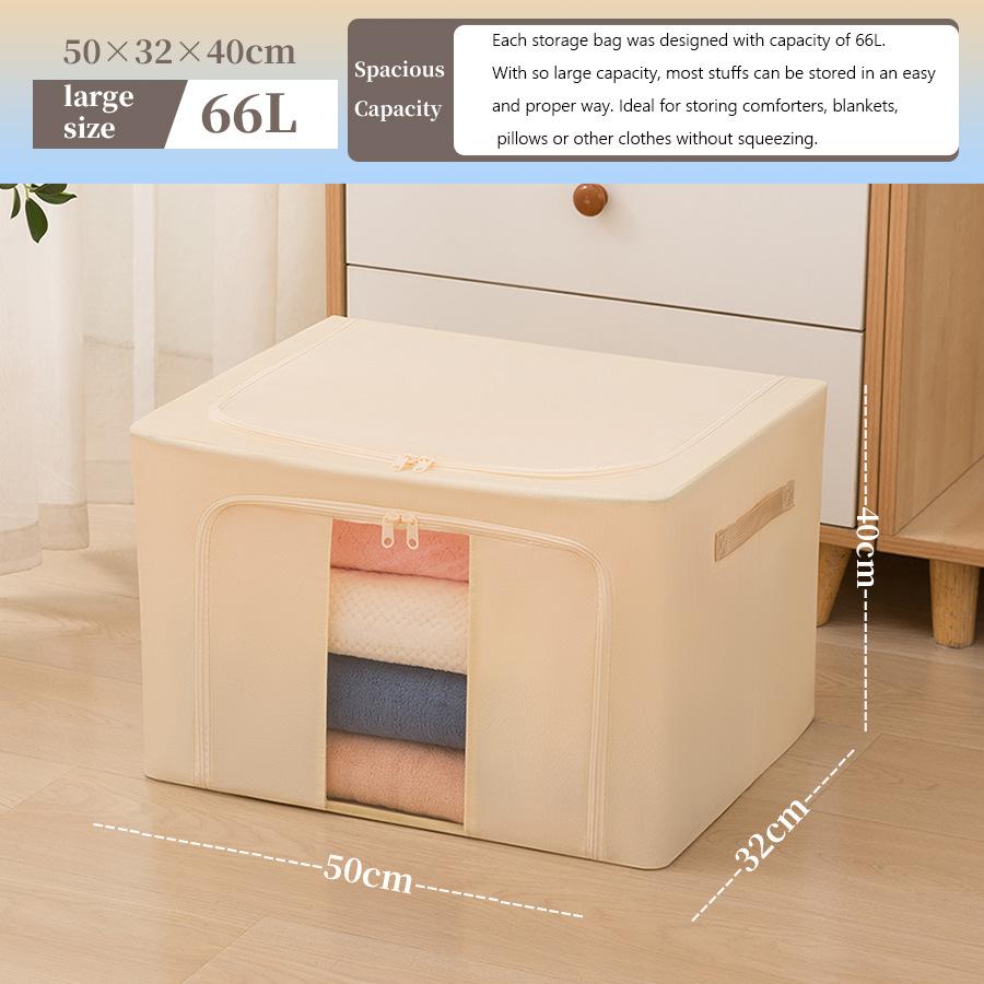 Складной ящик для хранения большой емкости с крышкой, тканевые контейнеры для хранения одежды, шкафа, спальни и домашнего хозяйства