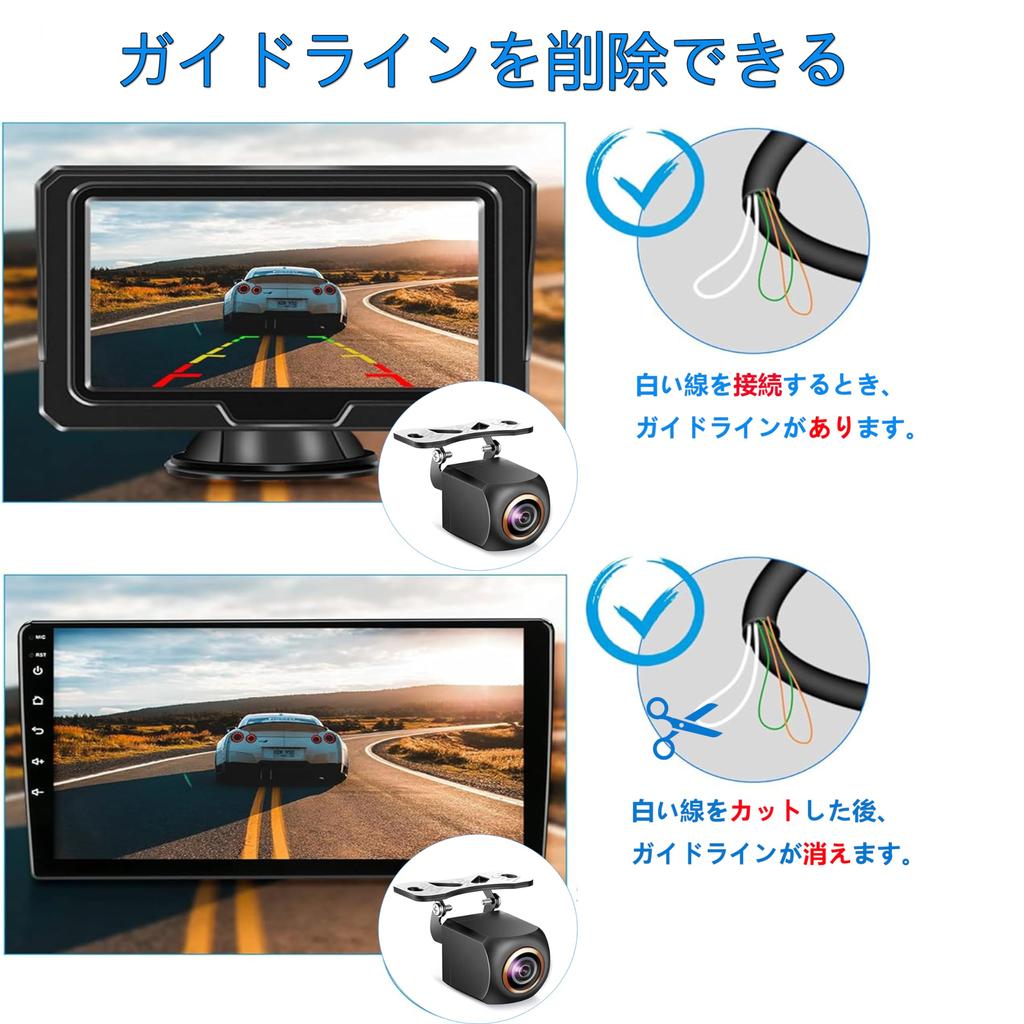 Back Camera 720P Latest Super Night Vision Rear Camera That Can Be Seen Even At Night Side Camera Super 1 Million Pixels for Both Front and Back