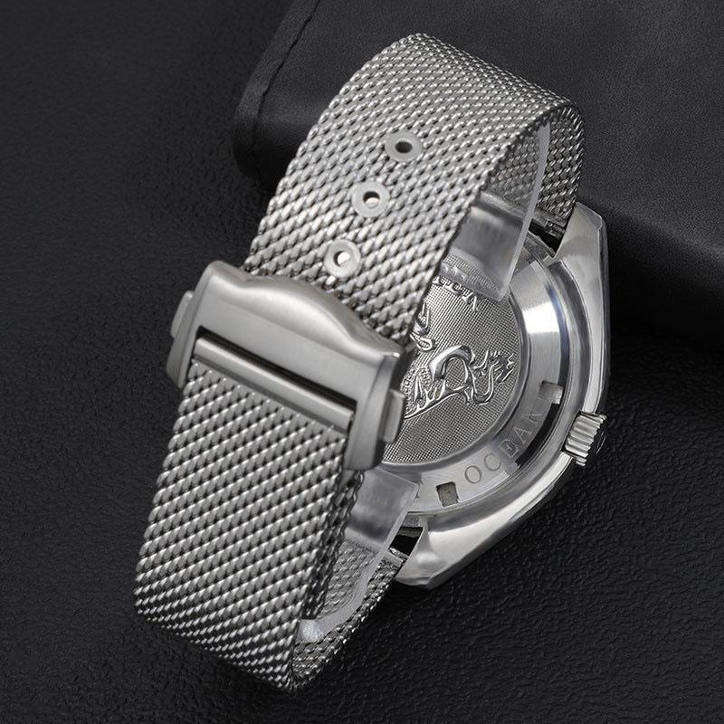 20mm Chain Watch Accessories Strap for Omega 007 Seamaster Diver 300 Watch Band High Qualit Replace Milanese Stainless Bracelet