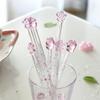 Glass Swizzle Stick Cat's Claw Sakura Shape Coffee Juice Stirring Bar Rod Kitchen Bar Tools