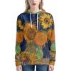 Van Gogh Oil Painting Hoodies 3D Print Women Fashion Streetwear Oversized Pullovers Y2k