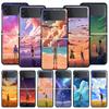Чехол для телефона Genshin Impact Game Landscape для Samsung Galaxy Z Flip 4 5, 3-складной, черный, жесткий чехол из ПК для Samsung Z Flip5, чехол