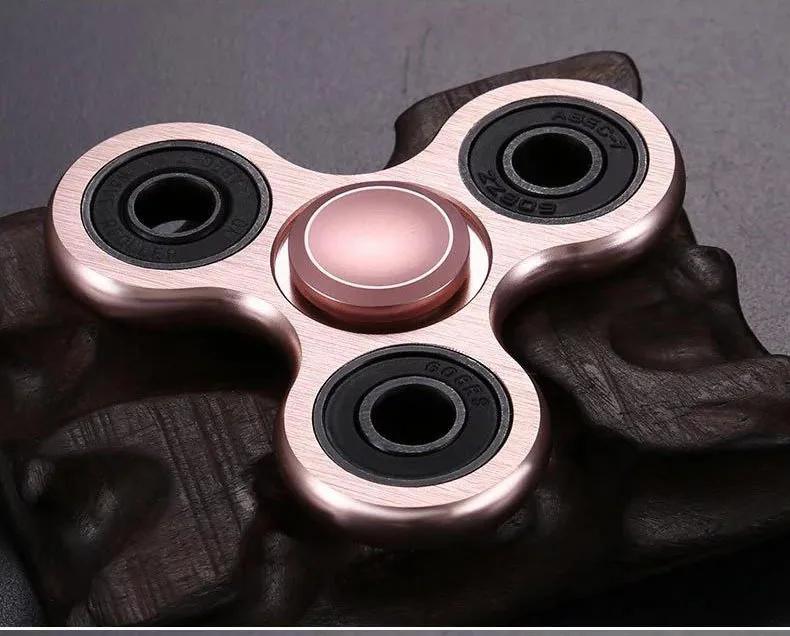 Новый алюминиевый сплав Fidget Spinner EDC Ручной для аутизма СДВГ Тревоги Снятия стресса Концентрации Металлический ручной спиннер Игрушки-антистресс