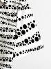 Men'S Short-Sleeve Hawaiian Shirt in Black with Irregular 3D Polka Dot Print, Featuring Buttons And a Collar, Perfect for Summer