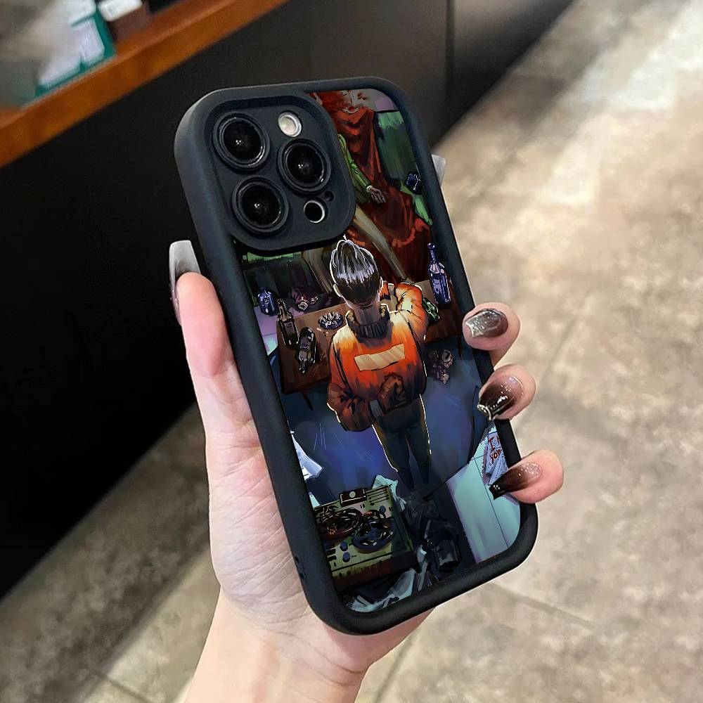 D-Disco E-Elysium Phone Case For iPhone 17,16,15,14,13,12,11,Pro,Max,Plus,X,XS,SE4,E,Mini Black Thickened border Case