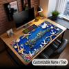 Fish Ocean Theme Custom Mouse Pad Personalized With Name Text Customized Desk Mat For Office Home Decor