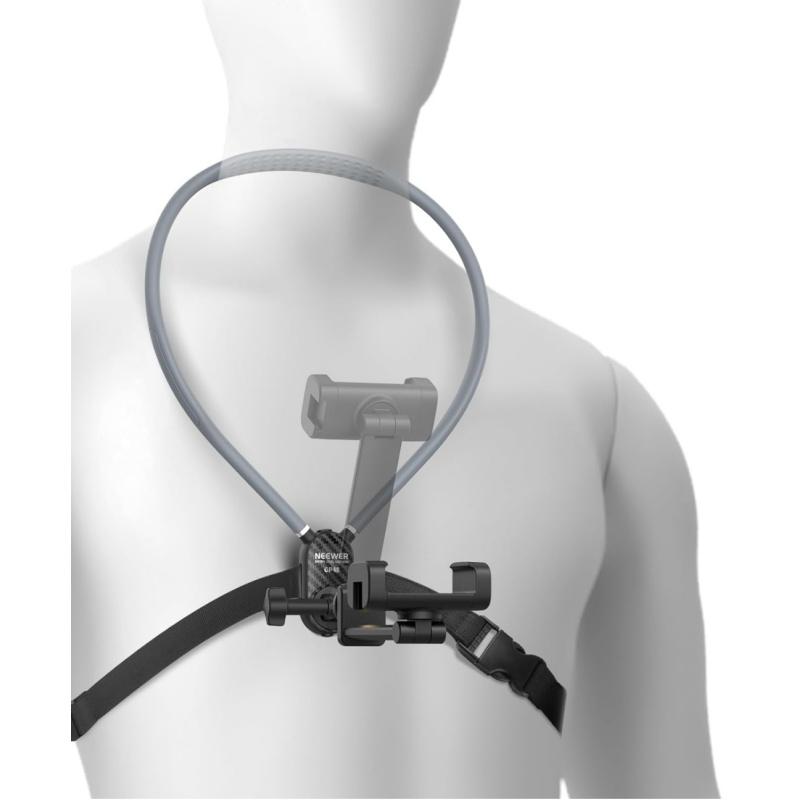NEEWER Neck Phone Holder, Quick Release Adjustable Bed Cell Phone Action Camera Chest Mount Accessories Kit for iPhone