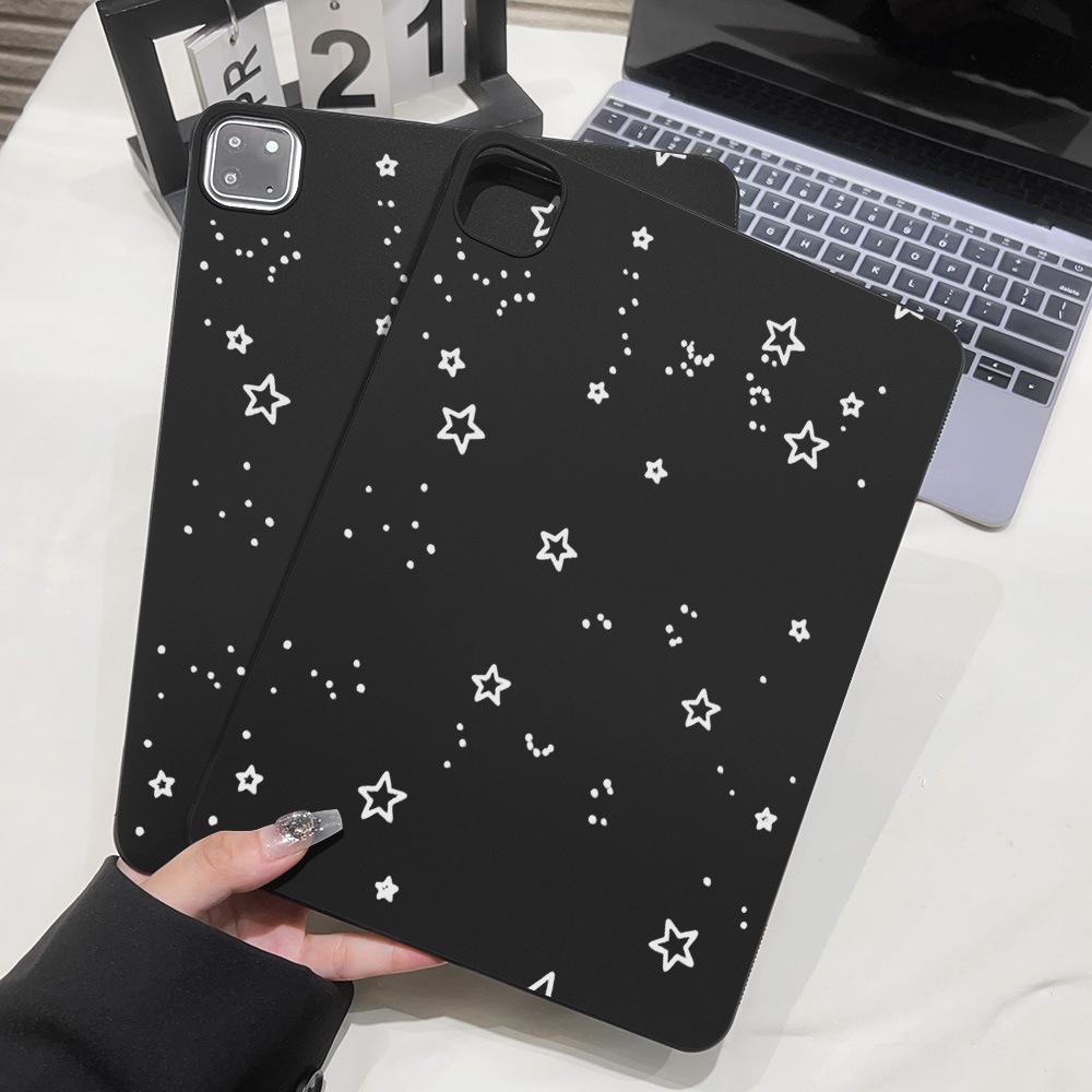 Черный фон, полноэкранные звезды, подходит для защитного чехла Apple iPad 10,5 дюйма, мягкий чехол Xiaomi Pad 6, Samsung легкий и тонкий