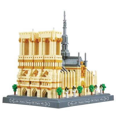Большой наноблок Frandy Landmark Cathedral Notre Dame SM076, смешанные цвета, популярные корейские игрушки