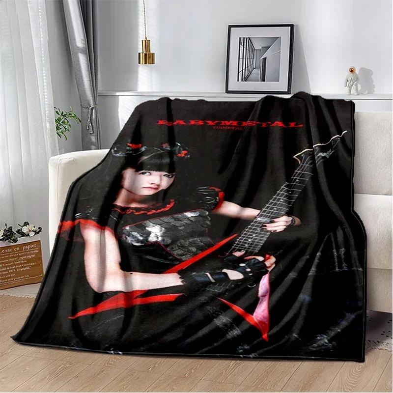 Babymetal combination warm printed blanket, office lounge sofa blanket, flannel household blanket multifunctional blanket