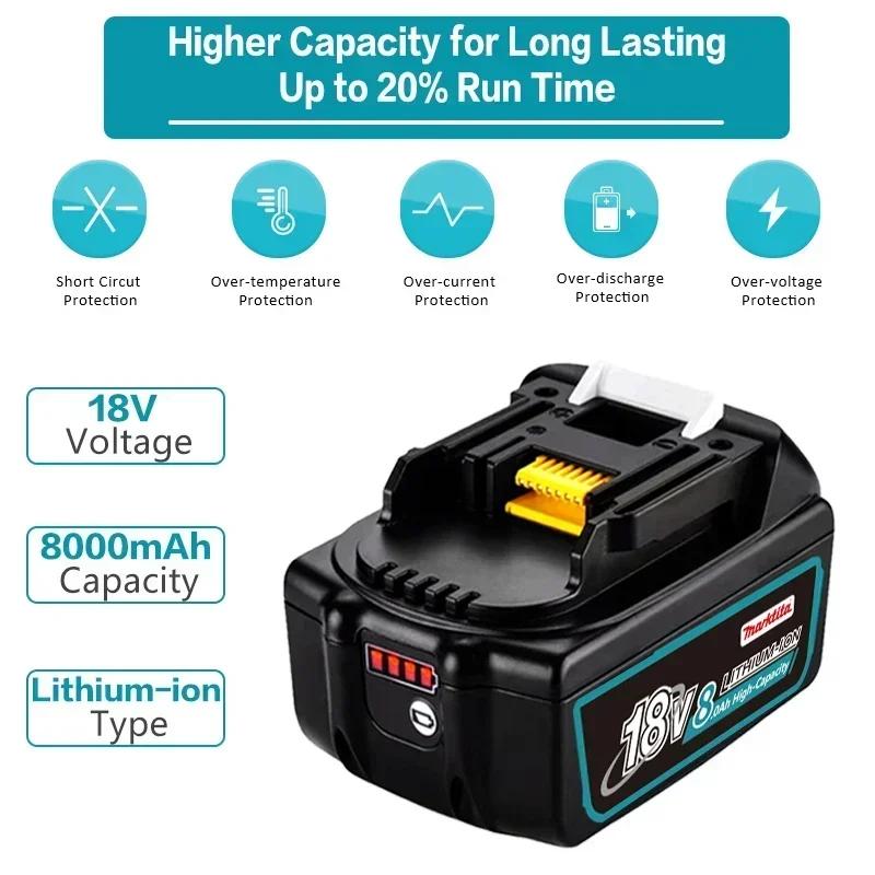 BL1860 для Makita 18V аккумуляторная батарея 18650 литий-ионный элемент подходит для Makita Power Tool BL1860 BL1830 LXT400