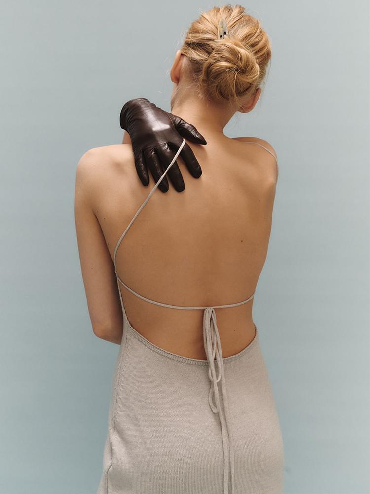 EDOLYNSA Лето 2024 года, сексуальное вязаное платье с открытой спиной, без рукавов, пляжное платье макси, купальник, бикини, накидки, элегантный праздничный облегающий наряд K8