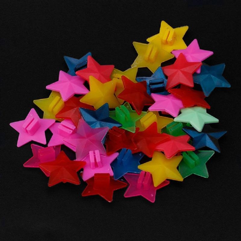 25/35Pcs Colorful Safety Kids Clip Bicycle Round Multi-Color Love Heart Stars Wheel Bike Accessories Decoration Bead Spoke Beads
