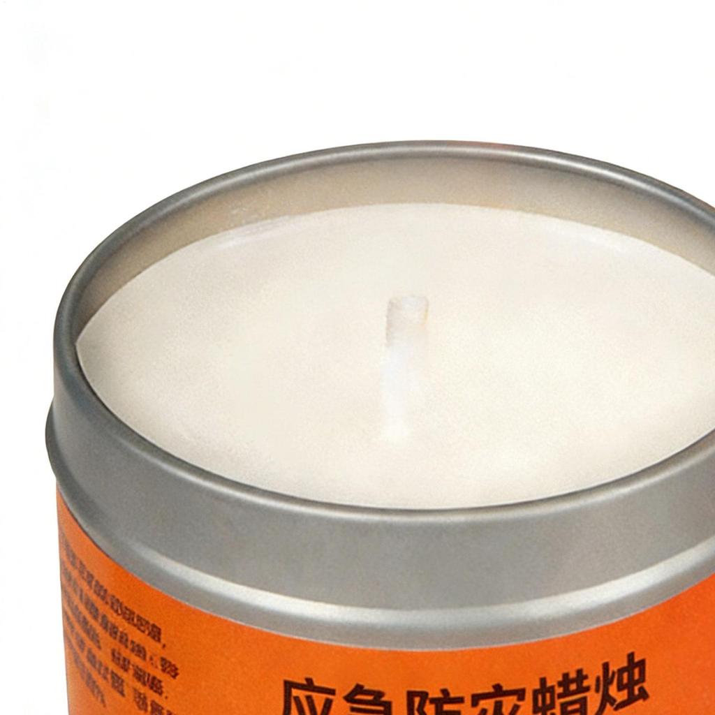 Emergency Candles 10 Pieces Windproof With Iron Box 26-30 Hours Burning Portable Survival Candles for Hiking Travel Adventure
