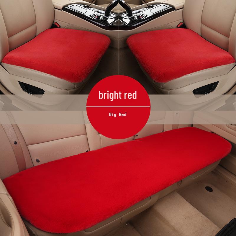 Универсальный плюшевый шерстяной комплект подушек для сидений автомобиля для Dongfeng Nissan Livina - Зимний теплый, трехкомпонентный