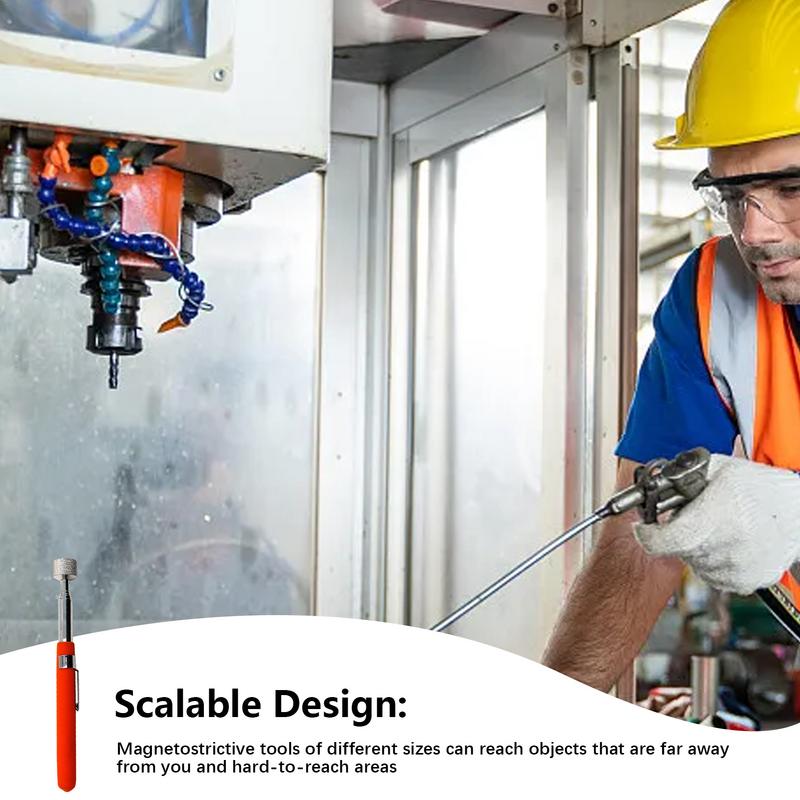 Телескопическая магнитная палка Телескопический магнитный захватный инструмент Легкий металлический всасывающий стержень Аксессуары для инструментов осмотра транспортных средств