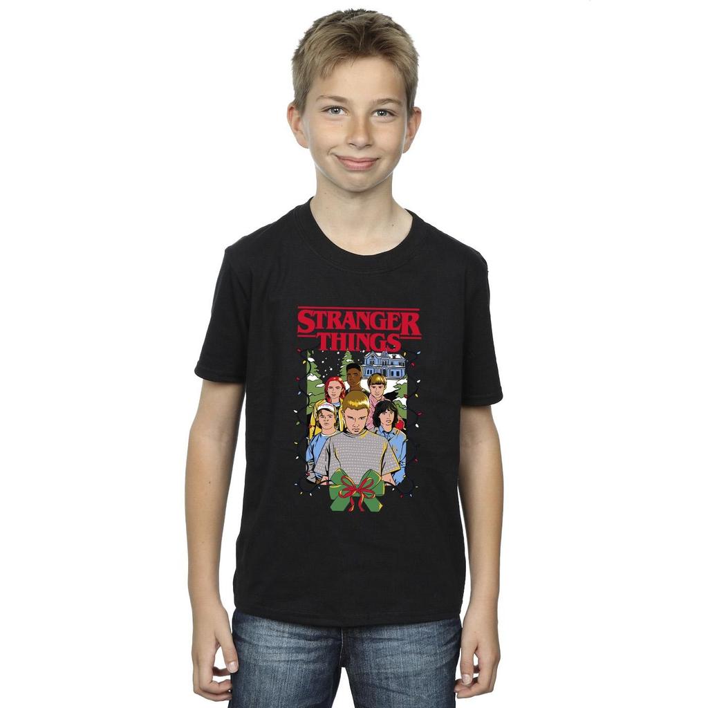 Netflix Boys Stranger Things Christmas Poster T-Shirt