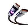 Новый кабель для быстрой зарядки с цветными индикаторами для Samsung, iPhone 16/15, Huawei, Type-C