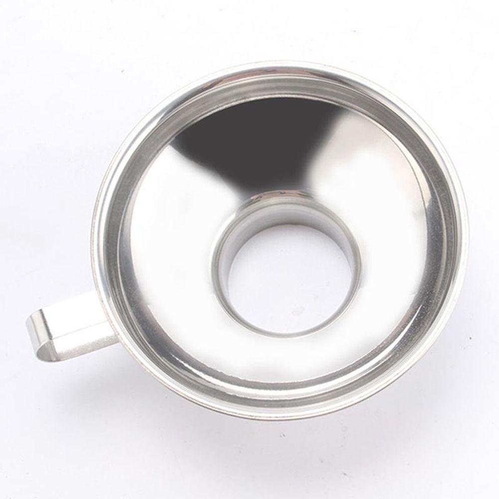 Tool Beans Pickles Kitchen Canning Funnel Wide Mouth Stainless Steel Hopper Filter