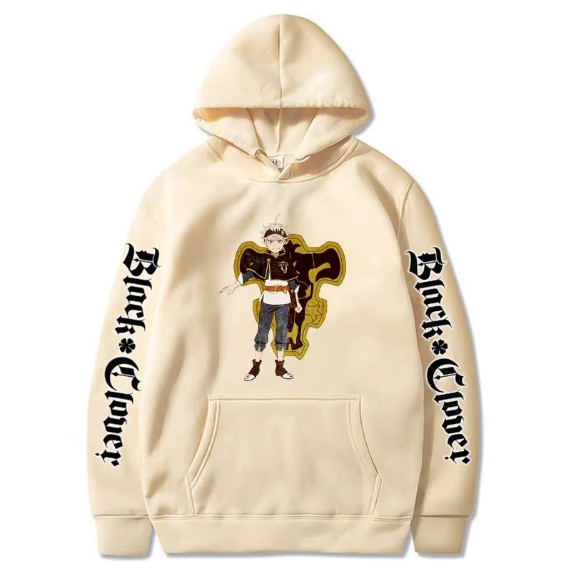 Harajuku Anime Black Clover Yuno Printed Hooded Men Women High Quality Hoodies Plus Size Sweatshirt Unisex Prevalent Streetwear