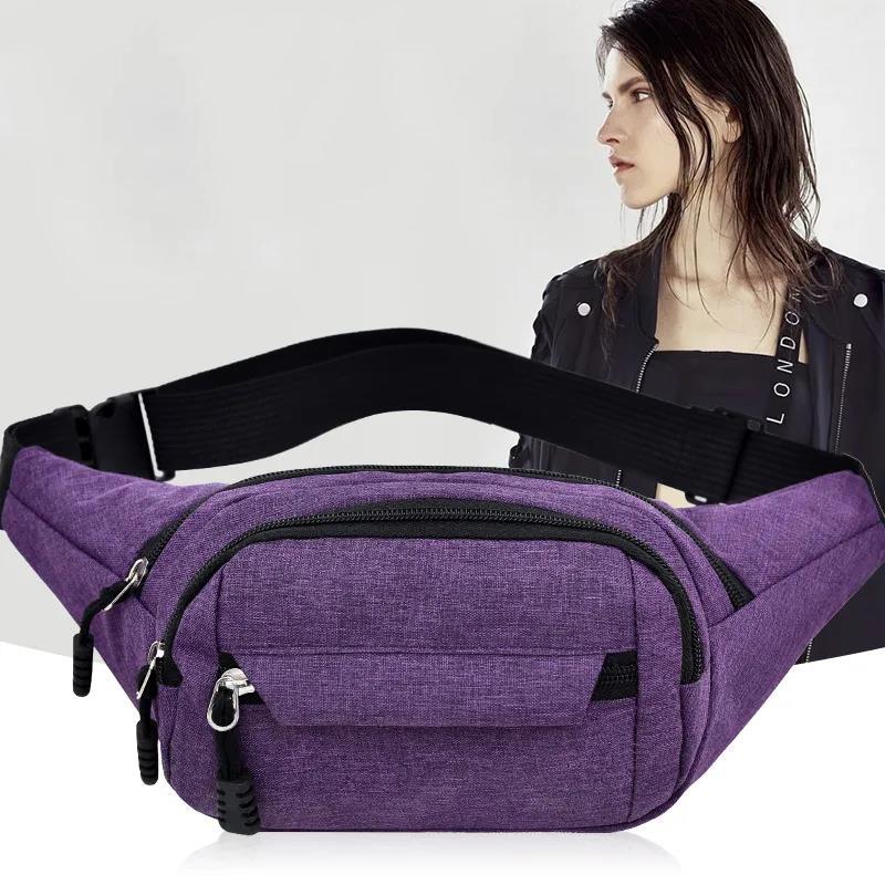 Мужская и женская поясная сумка для бега, многофункциональная водонепроницаемая и износостойкая поясная сумка для спорта на открытом воздухе большой емкости