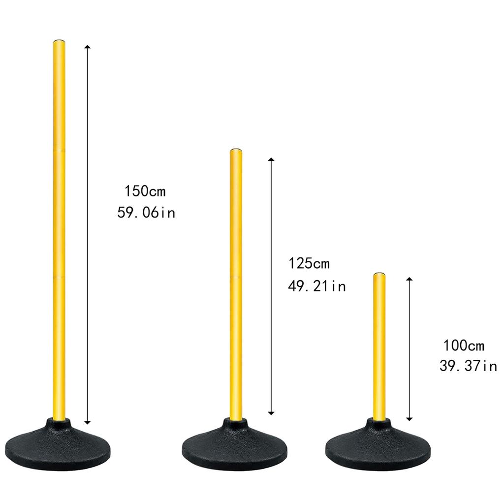 Soccer Agility Pole Adjustable Soccer Training Hurdles Speed Trainning Equipment Supplies for Playground Football Backyard