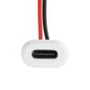 5 шт. Тип-C Female Шасси 2P Провод USB C Pigtail Кабель-удлинитель Питающий кабель IP67 Водонепроницаемый USB-C Штекер на 2 контакта Голый провод Открытый
