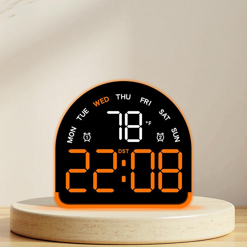 Многофункциональный светодиодный будильник с подсветкой, отображением температуры и несколькими будильниками
