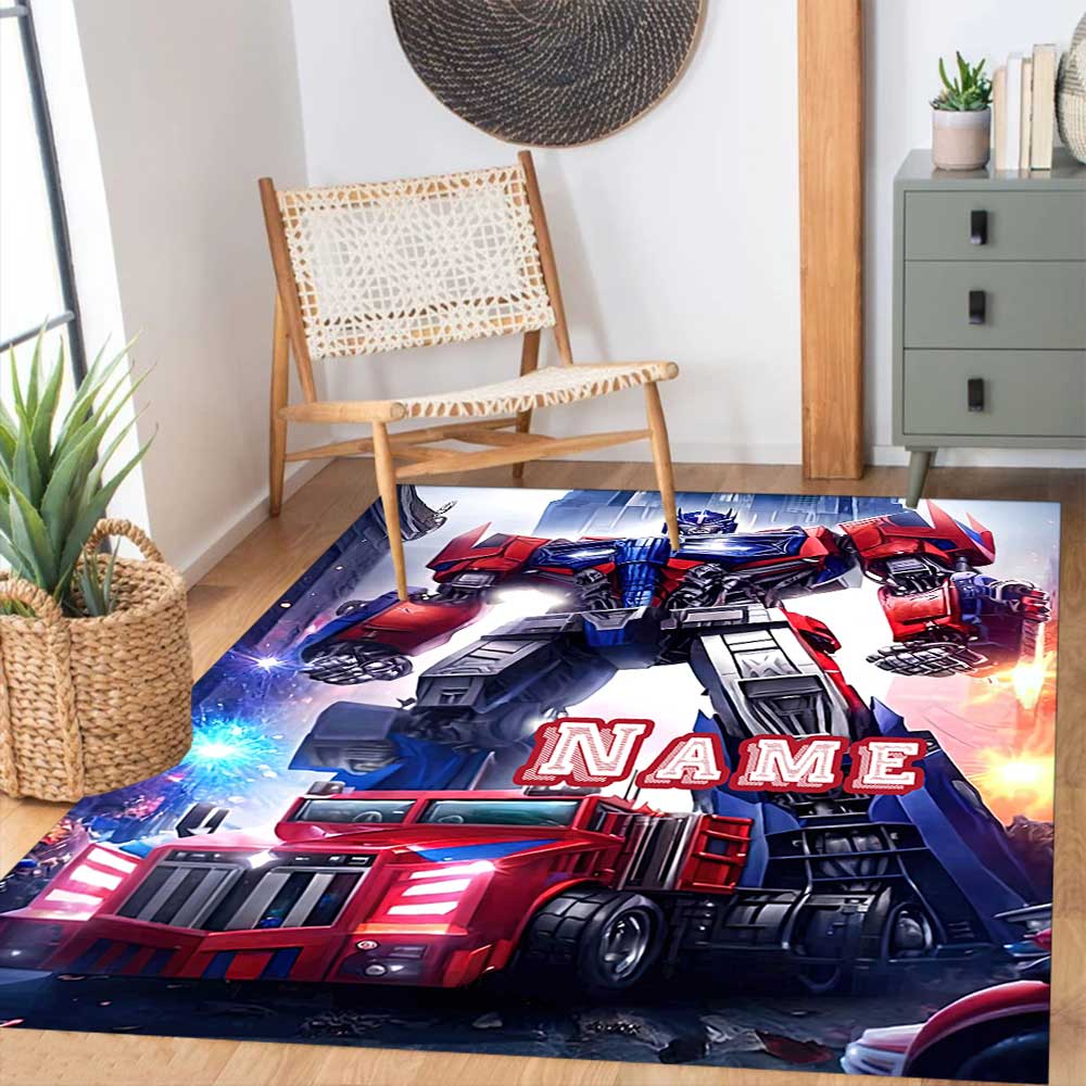 Transformers Fans (8) Customize your name rug, office chair cushion, home bedroom living room gift.