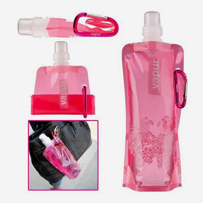 480Ml Portable Ultralight Foldable Water Bag Soft Flask Bottle Water Bag