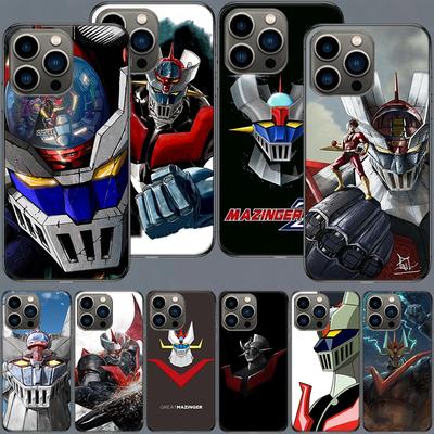 Чехол для телефона с мангой Мазингер Зет Аниме для iPhone 17 Air 16 15 Pro Max 14 Plus 16E Coque 13 Pro 12 Mini 11 Прозрачный Силиконовый Милый